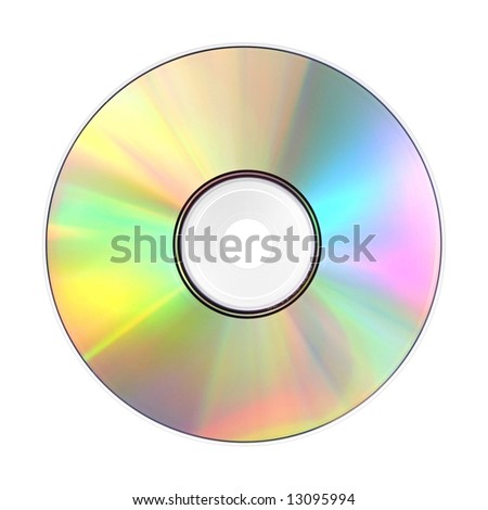 A photography of a isolated cd rom Royalty-Free Stock Photo #13095994