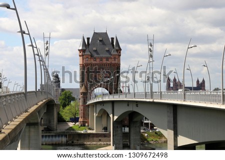 Cityview of Worms, Germany