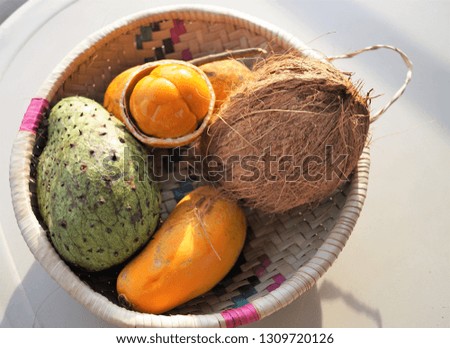 Exotic fruits in africa in Mozambique