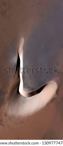 the mobile dune, abstract photography of the deserts of Africa from the air. aerial view of desert landscapes, Genre: Abstract Naturalism, from the abstract to the figurative, 