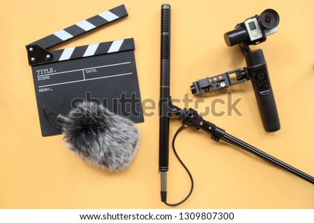 Video making equipment in Video creator and Filmmaker concept
