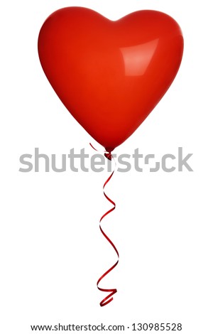 Red heart balloons Royalty-Free Stock Photo #130985528