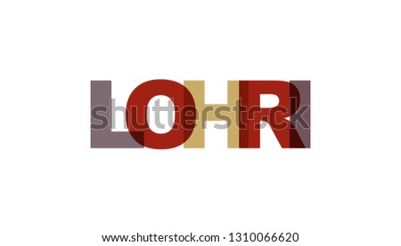 Lohri, phrase overlap color. Concept of simple text for typography poster, sticker design, apparel print, greeting card or postcard. Graphic slogan isolated on white background. Vector illustration.
