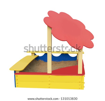 sandbox isolated on a white background