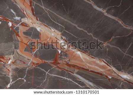 Slab marble with pink and red veins, called Caravaggio