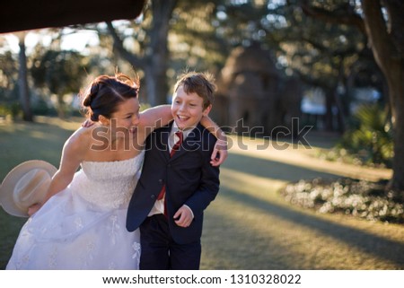 Bride and her page boy