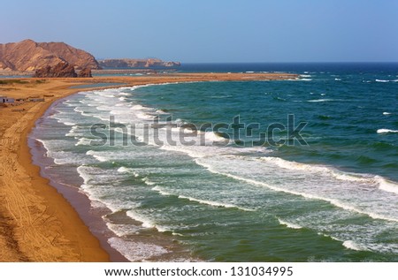 Amazingly beautiful Yiti beach near to Muscat, Oman