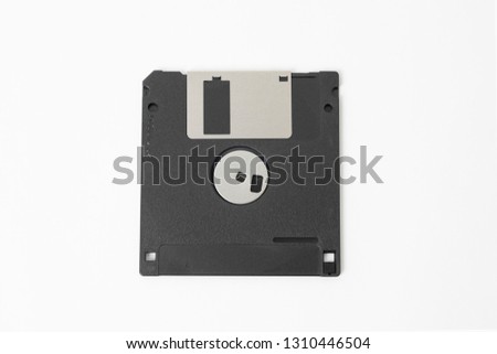 Back view of old diskettes