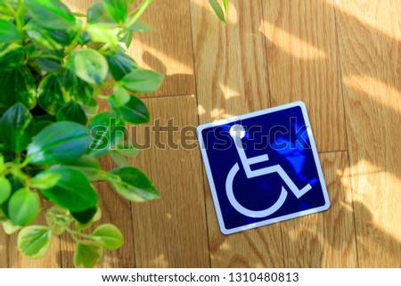 Wheelchair and mark