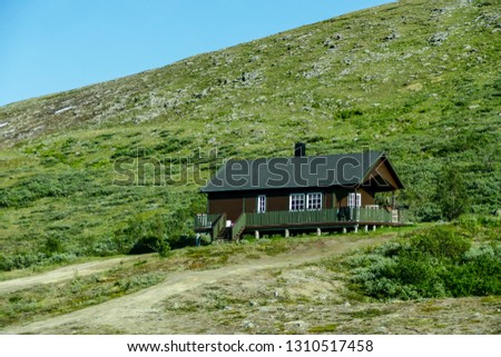 house in the mountains, beautiful photo digital picture