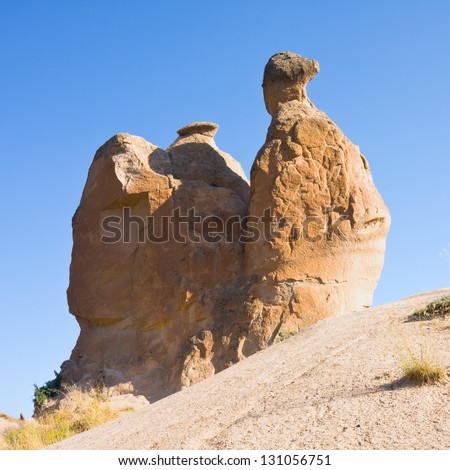Camel Rock in the Cappadocia, Turkey