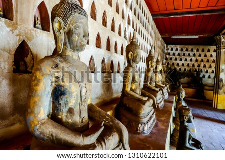 statue of buddha in temple, digital photo picture as a background