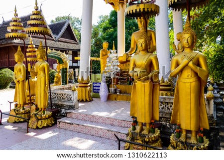 buddha statue in thai temple in thailand, digital photo picture as a background