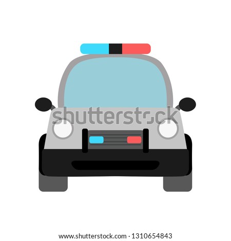 Police car emoji vector