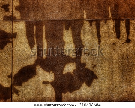 Organic Brown and Golden Tan Abstract Design | Grunge Background Rough Texture