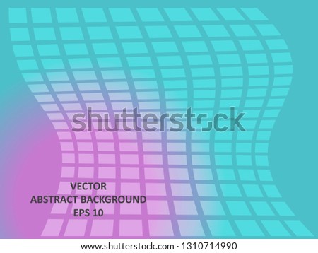 Background wave square with gradient color-vector