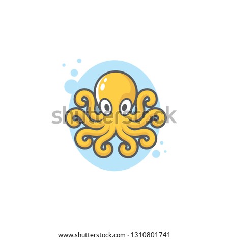 Octopus Logo Stock Vector