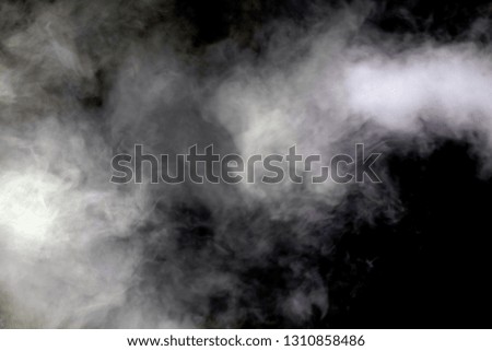 smoke tails on dark background 