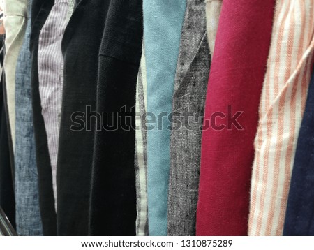 Patterned fabric in many colors