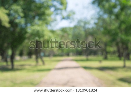Abstract blur city park bokeh background - green nature concept