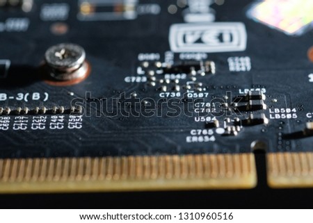 Royalty high quality free stock photo of close up an electronic circuit board