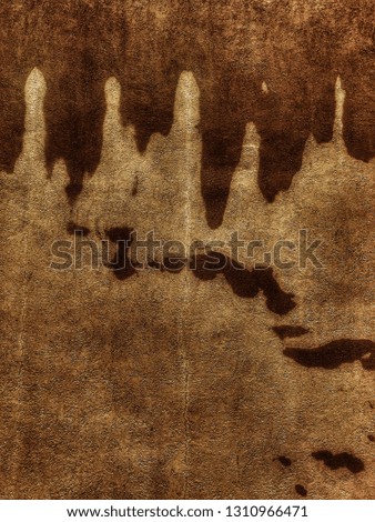 Organic Brown Abstract Art / Gritty Tan Background Rough Texture