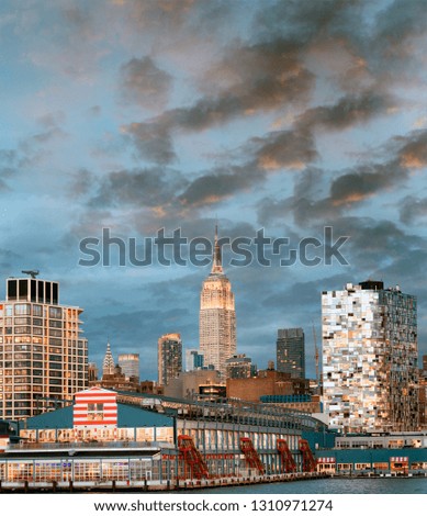 New York City - Manhattan night skyline.