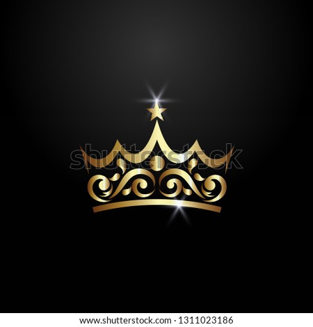 Luxury crown vector template