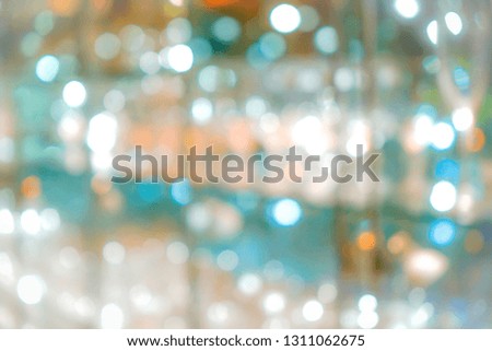 luxury bokeh defocus to LED light in jewellery shop in department store, for background.