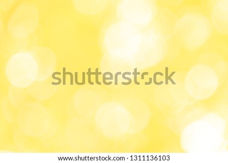 Yellow bokeh background from nature