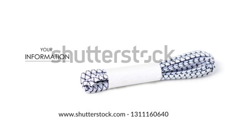 Elastic band for underwear pattern on a white background isolation
