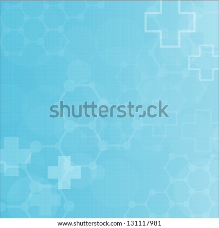 Abstract molecules medical background (Vector).