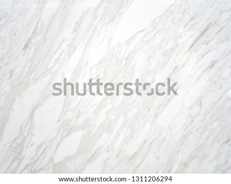 White marble named White Venus marble,natural stone with white and grey colors, lines from bottom left to top right for decorate wall floor counter top ,seamless background ,copy space for text.   Royalty-Free Stock Photo #1311206294