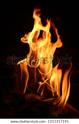 Portrait of amazing fire, you can edit this image with your concept.