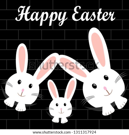 Happy Easter Easter Bunny Vector