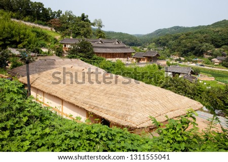 Yangdong Folk Village in Gyeongju-si, South Korea.