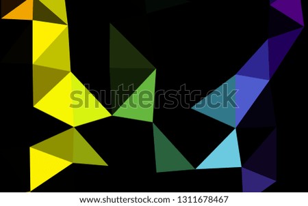 Light Multicolor, Rainbow vector low poly cover. A vague abstract illustration with gradient. New texture for your design.