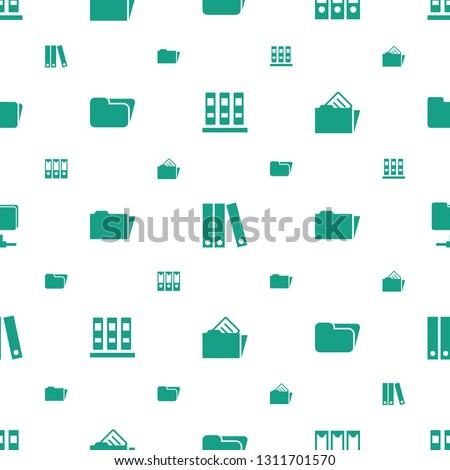 organize icons pattern seamless white background. Included editable filled binder, folder, document in folder icons. organize icons for web and mobile.