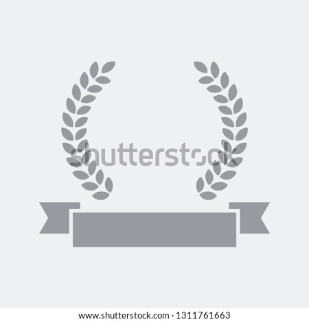 Award laurel and ribbon