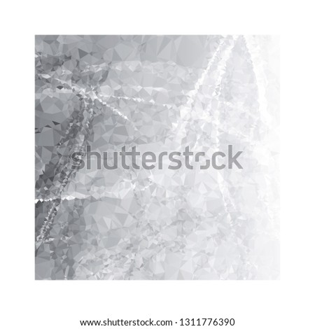 Abstract triangular background with white faded corner