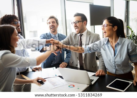 Succesful enterprenours and business people reach goals Royalty-Free Stock Photo #1311834269