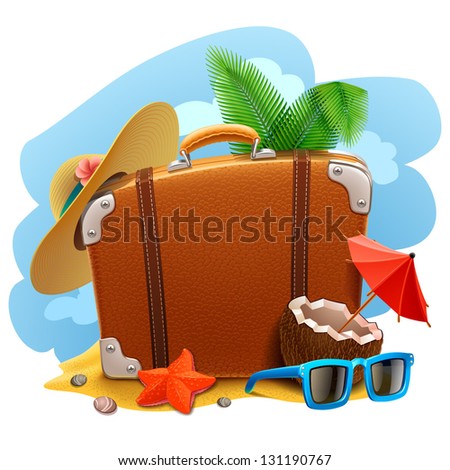 Travel suitcase icon