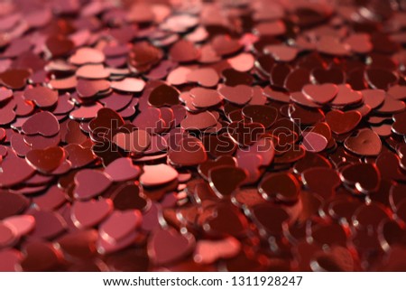 Background of many red hearts