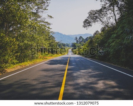 Long empty road