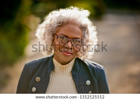 Portrait of a happy senior woman.