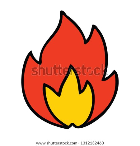 cute cartoon of a fire