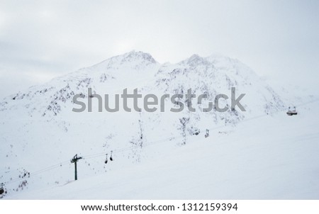 Mountain winter view