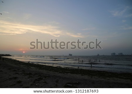 sunset beaches and seas