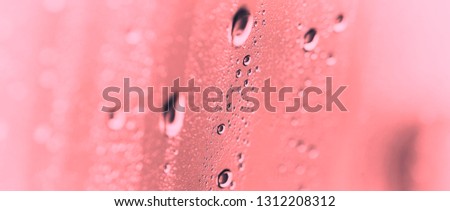 Pantone Water drops making an abstract background 