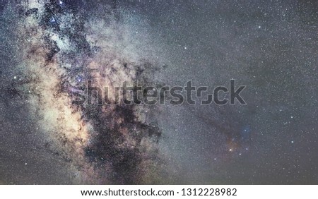 Starry sky with millions of stars, Milky Way galaxy, Antares Region
